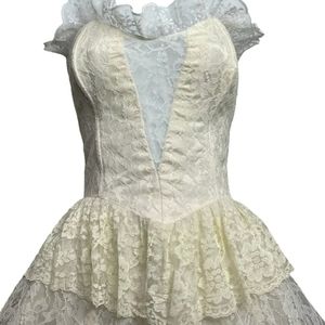 Vintage Gunne Sax Illusion Style Wedding Dress